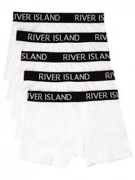 Image of River Island RI Boxers White Size 7-8 Years Boys