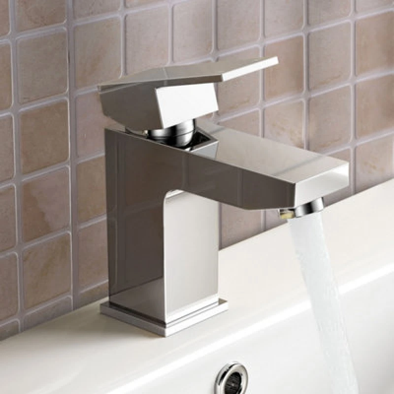 Image of Nes Home Leon Bathroom Basin Mixer Tap With Basin Waste Chrome
