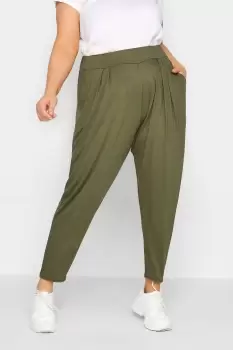 Image of Double Pleat Harem Trousers