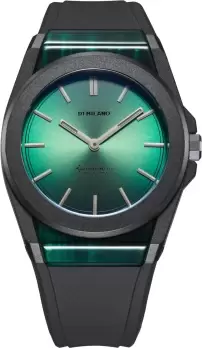 Image of D1 Milano Watch Carbonlite Green Sunray