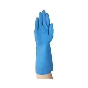 Image of Ansell VersaTouch Size 9 Chemical Resistant Gloves Blue AN37 210L