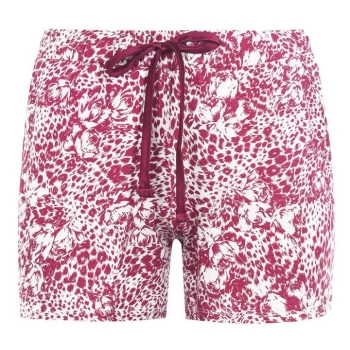 Image of Biba Jersey Pyjama Shorts - Leopard Rose