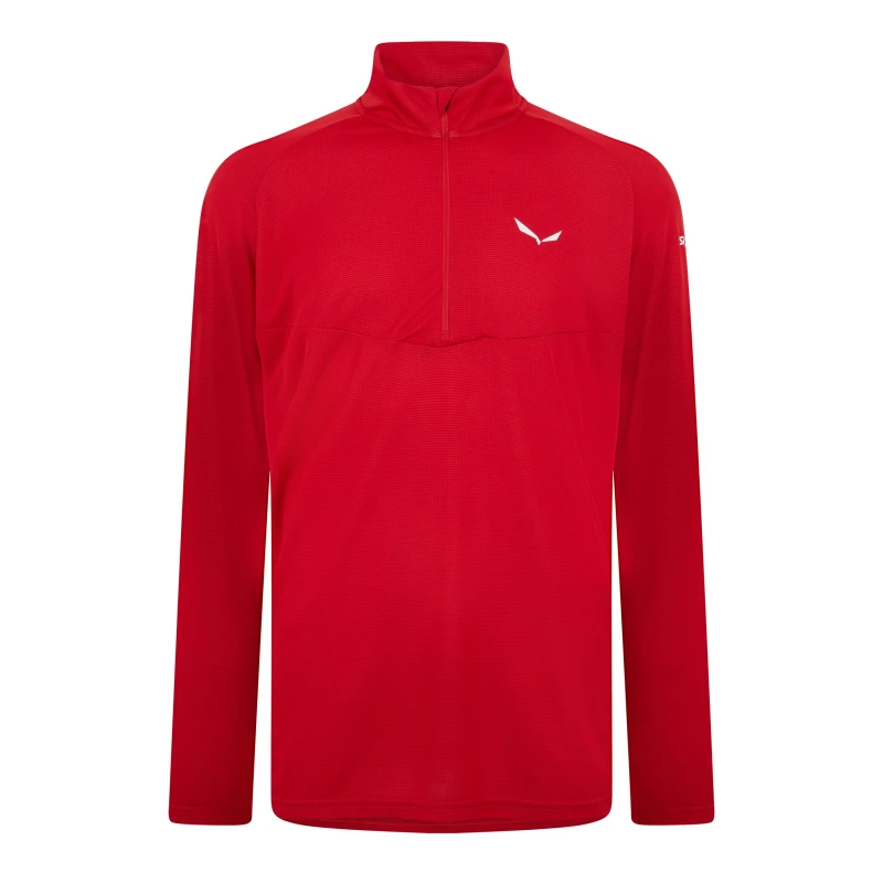 Image of Salewa Sen LsHz Tee - Red Red 2XL