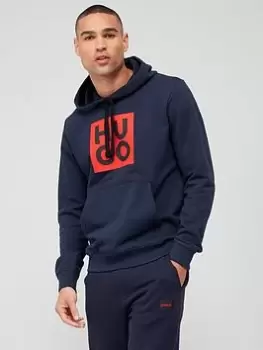 Image of Hugo Daltorres Regular Fit Hoodie - Dark Blue