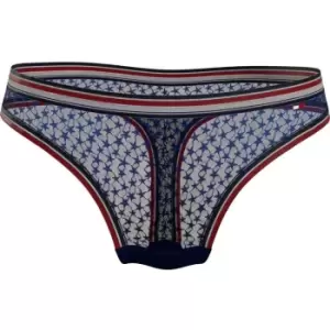 Image of Tommy Hilfiger Mesh Thong - Blue