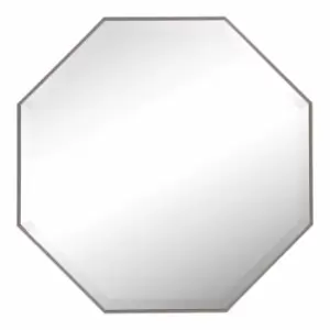Image of Nielsen Salto Octagonal Wall Mirror, Pewter, 75cm
