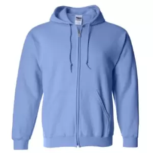 Image of Gildan Heavy Blend Unisex Adult Full Zip Hooded Sweatshirt Top (L) (Carolina Blue)