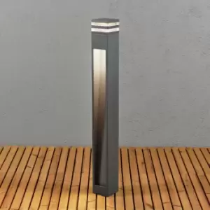 Image of Konstsmide Massa Outdoor Modern Anthracite Short Bollard Post Light LED, IP54
