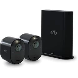 Image of Arlo Ultra 2 Security System 2 Camera Kit - Black