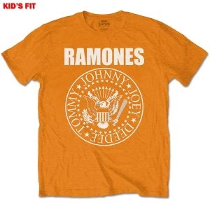 Image of Ramones - Presidential Seal Kids 13 - 14 Years T-Shirt - Orange