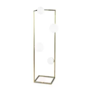 Image of ANGOLO 5 Light Floor Lamp Brass, In-Built Switch