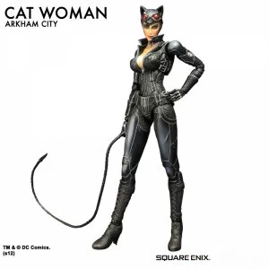 Image of DC Batman Arkham City Catwoman Play Arts KAI Action Figure