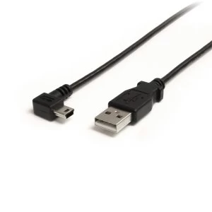 Image of 6 ft Mini USB Cable A to Right Angle Mini B