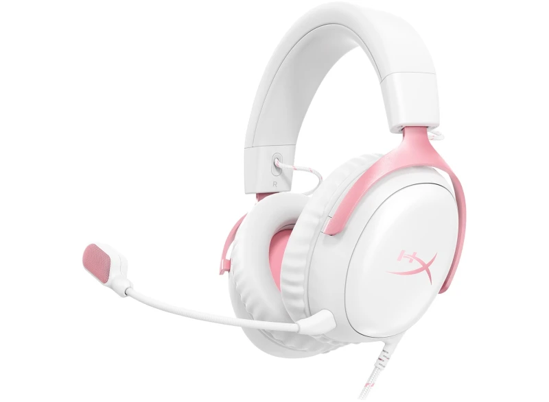 Image of HyperX Cloud III - Gaming Headset (White/Pink)