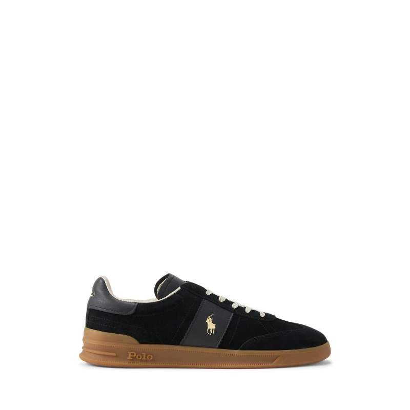 Image of Polo Ralph Lauren Mens Aera Low-Top Trainers Black male 7 (41)