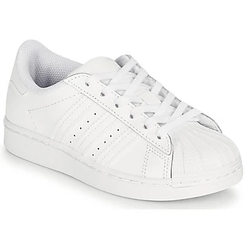 Image of adidas SUPERSTAR C boys's Childrens Shoes (Trainers) in White
