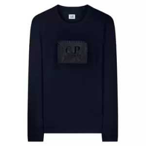 Image of CP Company 30/1 Long Sleeve T Shirt - Blue