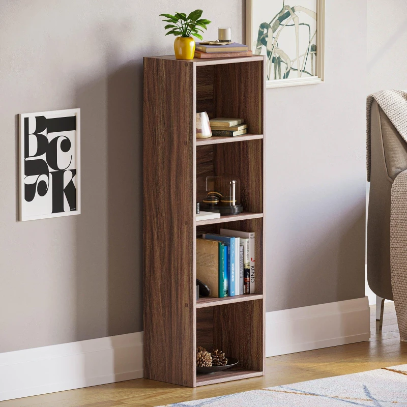 Image of Lassic Vida Designs Oxford 4 Tier Cube Bookcase Walnut unisex 4 Tier