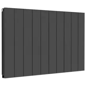 Image of Towelrads Ascot Single Anthracite Aluminium Designer Radiator - 60 X 10Cm