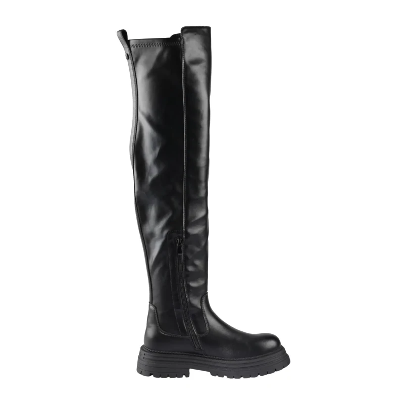 Image of Buffalo Womens boots Buffalo Lennox Overknee Noir Female 38