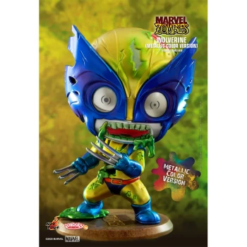 Image of Hot Toys Cosbaby Marvel Comics [Size S] - Marvel Zombies: Wolverine (Metallic Colour Version)