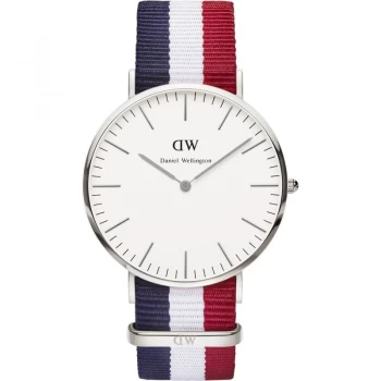 Image of Daniel Wellington White 'Classic 40 Cambridge S White' Watch - DW00100017 - multicoloured