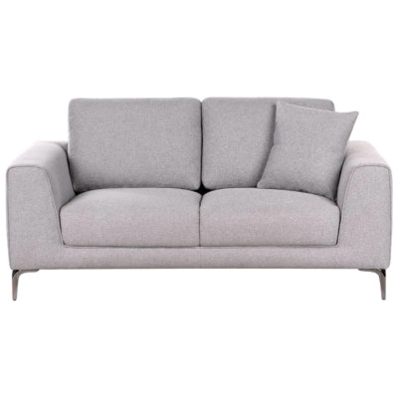 Image of Beliani Modern 2 Seater Reinen Fabric Grey