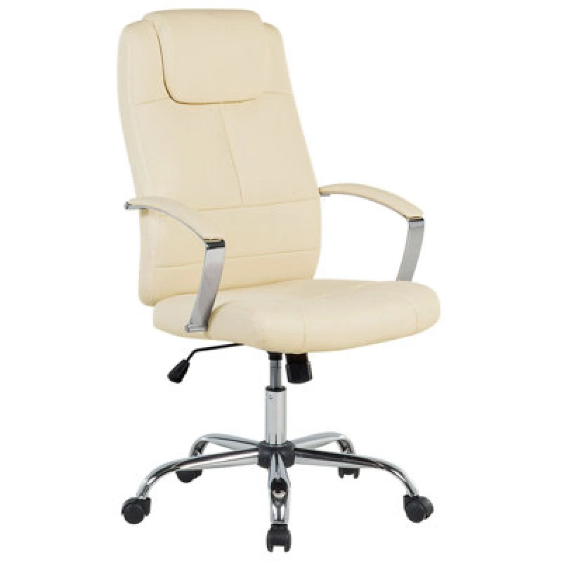 Image of Beliani Executive Chair Winner Faux Leather Light Beige