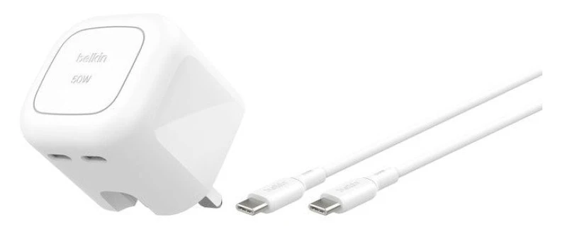 Image of Belkin WCH019MY1MWH-B6 mobile device charger Universal White AC Fast charging Indoor WCH019MY1MWH-B6