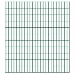 Image of Vidaxl 2D Garden Fence Panels 2.008X2.23 M 8 M (total Length) Green