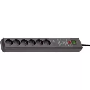 Image of Brennenstuhl 1159540376 Surge protection power strip 6x Anthracite PG connector