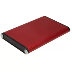 Image of Hammond 1455A1002RD Aluminium Enclosure 100 x 70 x 12mm Red