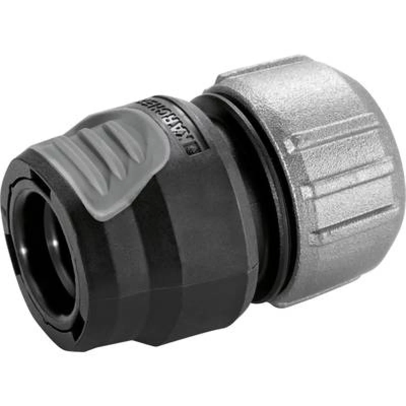Image of Kaercher Home & Garden Kaercher Home & Garden 2.645-196.0 Kaercher Aluminium Hose connector piece Hose connector, 13mm (1/2) - 15mm (5/8) Water stop