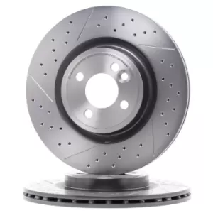 Image of BREMBO Brake disc 09.B754.21 Brake rotor,Brake discs MINI,Schragheck (R56),Clubman (R55),Cabrio (R57),Roadster (R59),Coupe (R58)