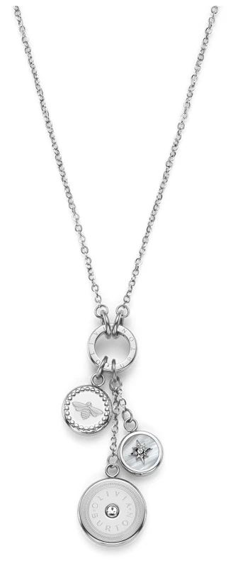 Image of Olivia Burton 24100330 Ladies Silver Tone Bee and North Star Jewellery