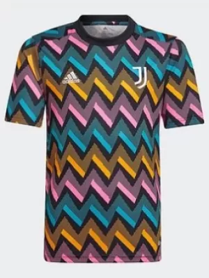 Image of adidas Juventus Pre-match Jersey, Black, Size 7-8 Years