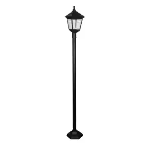 Image of Kerry 1 Light Outdoor Coastal Lamp Post Black IP44, E27