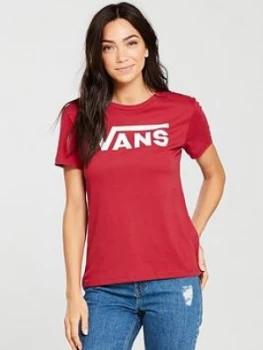 Image of Vans Flying V Tee Red Size M Women