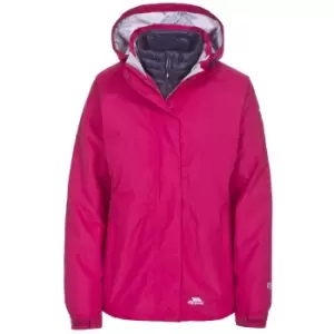 Image of Trespass Womens/Ladies Trailwind Waterproof 3-In-1 Jacket (XS) (Cerise)