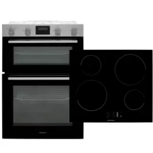 Image of Hisense BI6095IXUK Built In Electric Double Oven & Induction Hob Pack