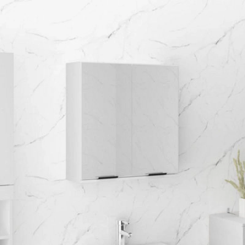 Image of Vidaxl Bathroom Mirror Cabinet White 64X20X67 Cm, White 811313