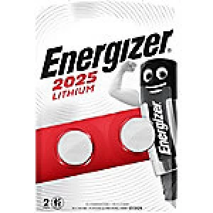 Image of Energizer Button Cell Batteries CR2025 3V Lithium 2 Pieces