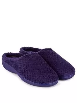 Image of TOTES Isotoner 360 Comfort Popcorn Mule - Navy, Size 4, Women