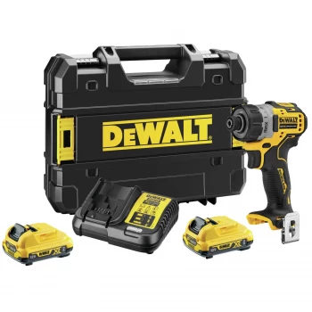 Image of DEWALT DCF601D2 12v XR Cordless Brushless Compact Screwdriver 2 x 2ah Li-ion Charger Case