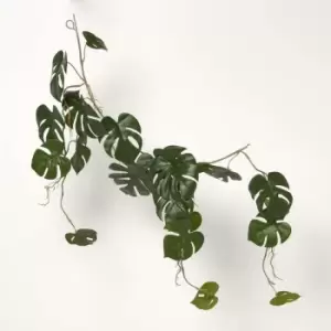 Image of Homescapes - Green Monstera Leaf Vine Trailing Plant 105cm - Green