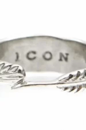Image of Icon Brand Jewellery Hartland Ring Size L JEWEL P1177-R-SIL-LGE
