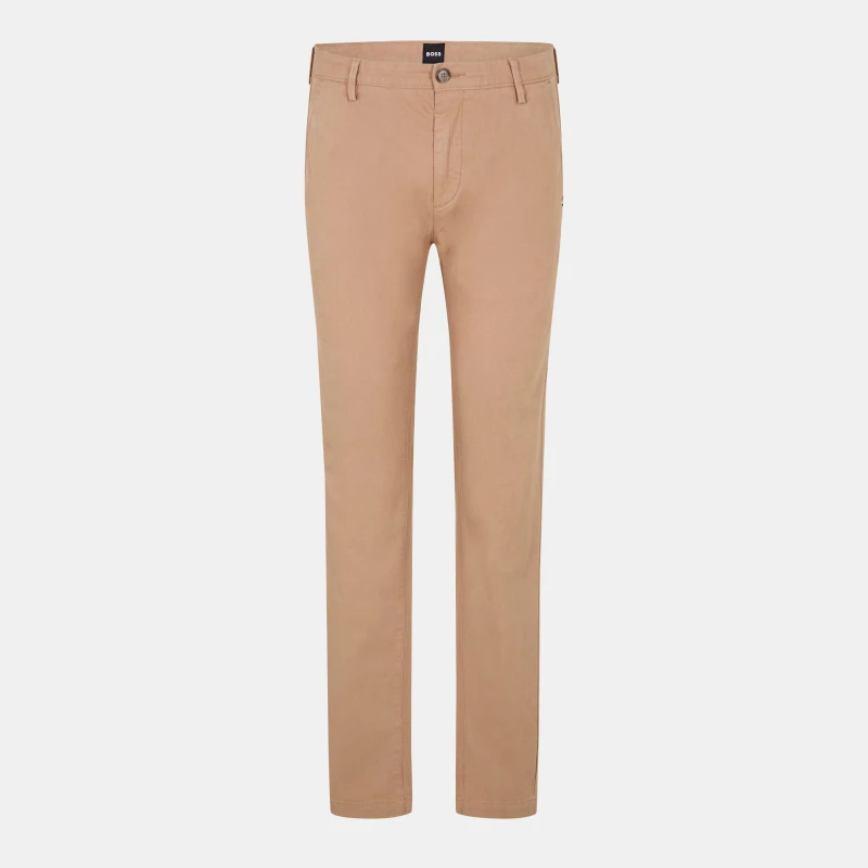 Image of Boss Mens Straight Leg Trousers Light Beige male 28W R