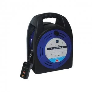 Image of Masterplug Case Reel 240V 13A 4-Socket RCD & Thermal Cut-Out 20m