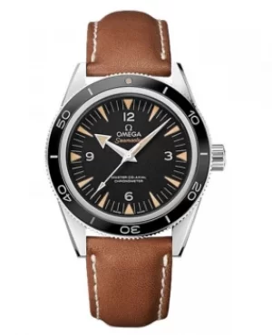 Image of Omega Seamaster 300 Master Co-Axial 41mm Automatic Black Dial Leather Strap Mens Watch 233.32.41.21.01.002 233.32.41.21.01.002