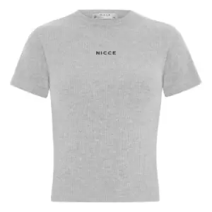 Image of Nicce Lull Short Sleeve Top - Grey
